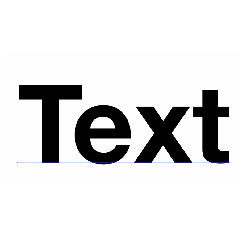 The word 'Text' as an editable text layer.